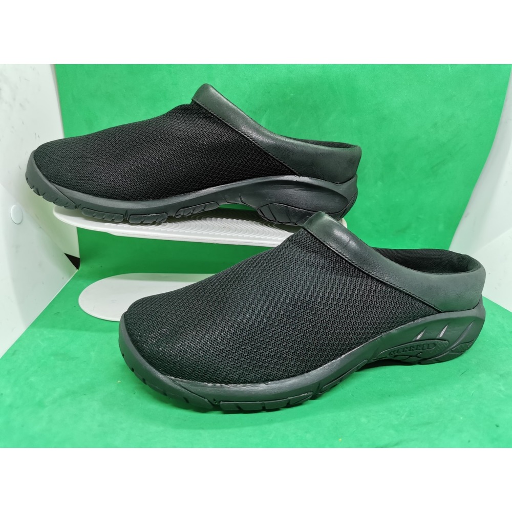 Women's 9 W Wide Merrell Encore Breeze 4 J000554 Shoes Black Clogs Breathable - Picture 14 of 16